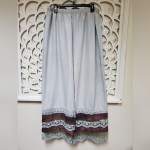 Hand Dyed Bloomers Long Lace Lolita Pants Tea Dyed With Gray Overdyed OSFM 3